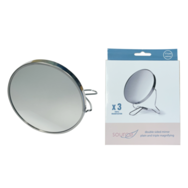 Mirror 3Xmagnifying-2Way Metal Shaving