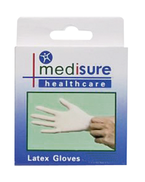 Medisure Gloves Latex Exam Larg