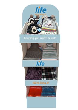 Life Hot Water Bottles Display Deal